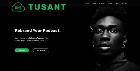 tusant podcasting theme gpl v143 for wordpress